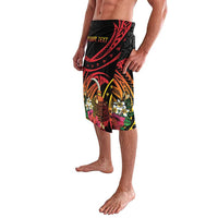 Personalized Milne Bay Lavalava PNG Lime Pot with Oro Tapa LT7 - Polynesian Pride