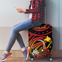 Personalized Milne Bay Luggage Cover PNG Lime Pot with Oro Tapa LT7 - Polynesian Pride
