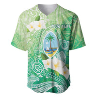 Hafa Adai Guam Chamorro Personalized Baseball Jersey Summer Green Latte Stone with Guasali LT7 Summer Green - Polynesian Pride