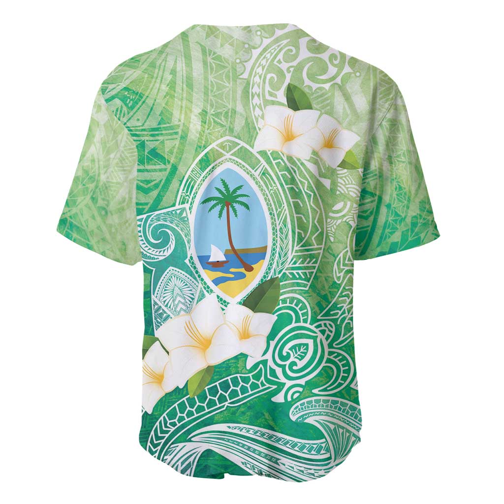 Hafa Adai Guam Chamorro Personalized Baseball Jersey Summer Green Latte Stone with Guasali LT7 - Polynesian Pride