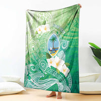 Hafa Adai Guam Chamorro Personalized Blanket Summer Green Latte Stone with Guasali LT7 - Polynesian Pride