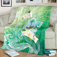 Hafa Adai Guam Chamorro Personalized Blanket Summer Green Latte Stone with Guasali LT7 - Polynesian Pride