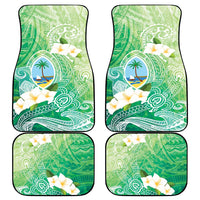 Hafa Adai Guam Chamorro Personalized Car Mats Summer Green Latte Stone with Guasali LT7 - Polynesian Pride