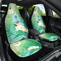 Hafa Adai Guam Chamorro Personalized Car Seat Cover Summer Green Latte Stone with Guasali LT7 One Size Summer Green - Polynesian Pride