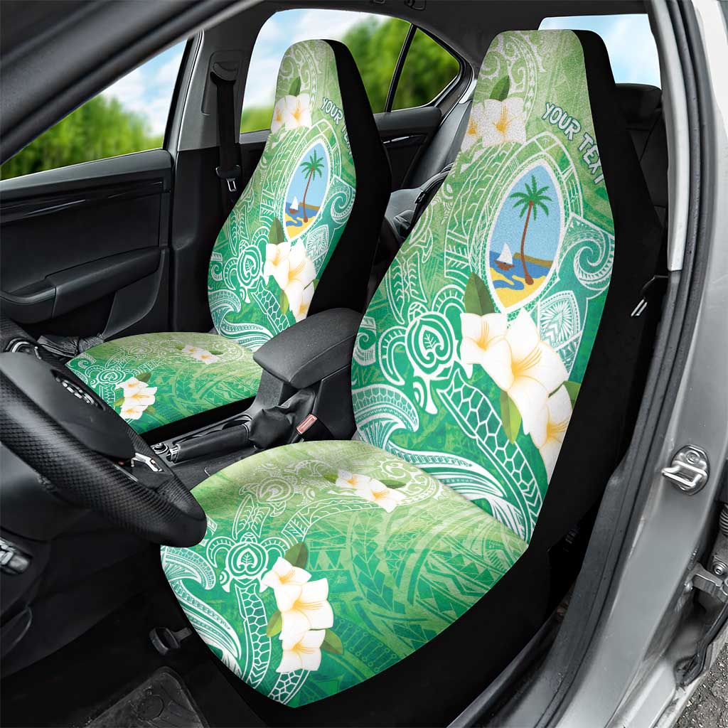 Hafa Adai Guam Chamorro Personalized Car Seat Cover Summer Green Latte Stone with Guasali LT7 - Polynesian Pride