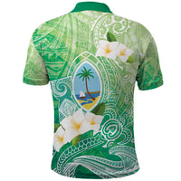 Hafa Adai Guam Chamorro Personalized Polo Shirt Summer Green Latte Stone with Guasali LT7 - Polynesian Pride