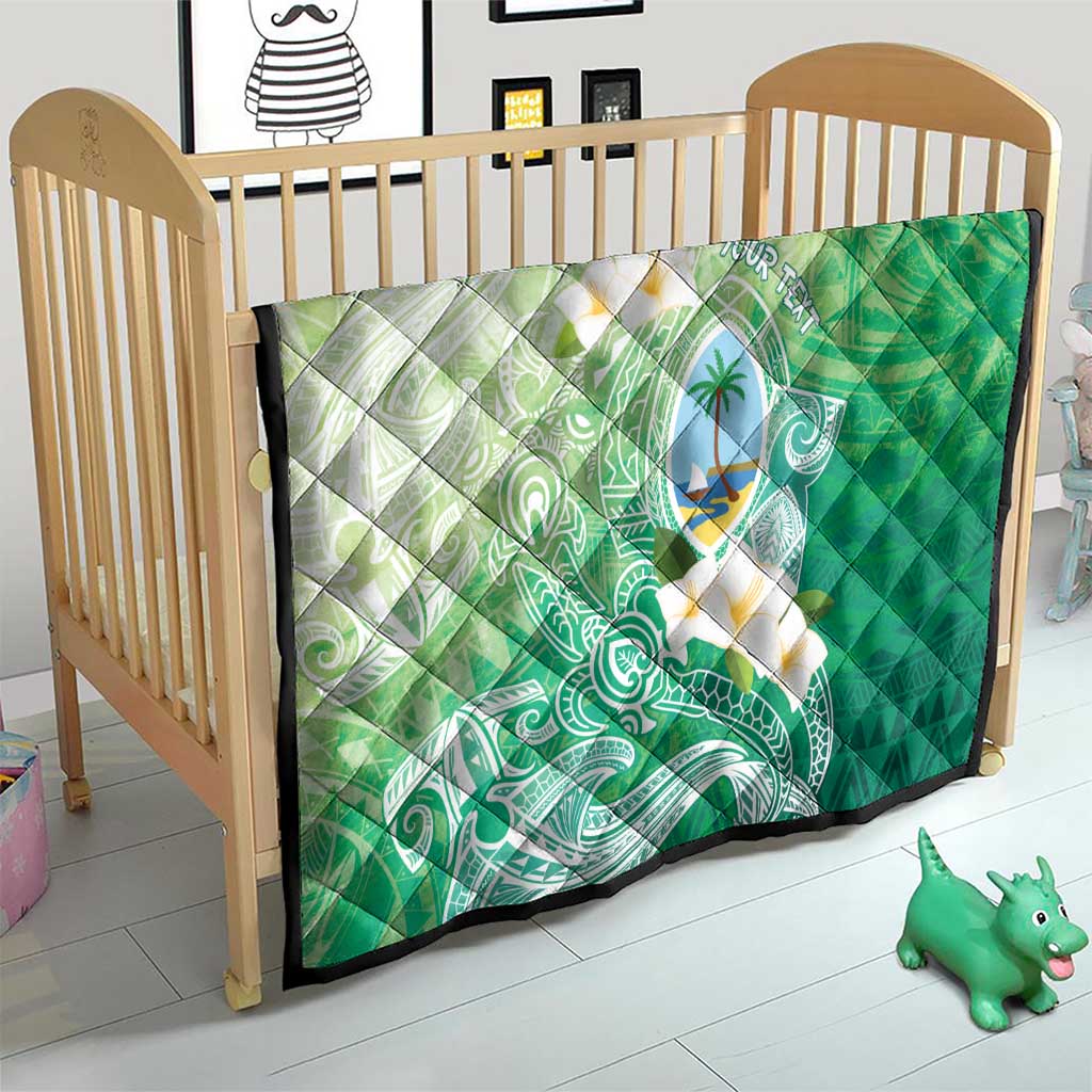 Hafa Adai Guam Chamorro Personalized Quilt Summer Green Latte Stone with Guasali LT7 - Polynesian Pride