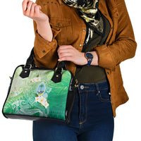 Hafa Adai Guam Chamorro Personalized Shoulder Handbag Summer Green Latte Stone with Guasali LT7 - Polynesian Pride