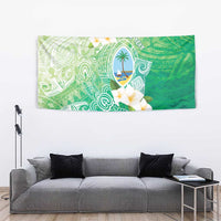 Hafa Adai Guam Chamorro Personalized Tapestry Summer Green Latte Stone with Guasali LT7 - Polynesian Pride