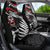 New Zealand Maori Rugby Personalised Car Seat Cover Ta Moko Silver Fern