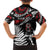 New Zealand Maori Rugby Personalised Family Matching Long Sleeve Bodycon Dress and Hawaiian Shirt Ta Moko Silver Fern