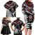 New Zealand Maori Rugby Personalised Family Matching Long Sleeve Bodycon Dress and Hawaiian Shirt Ta Moko Silver Fern