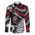 New Zealand Maori Rugby Personalised Family Matching Puletasi and Hawaiian Shirt Ta Moko Silver Fern