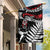 New Zealand Maori Rugby Personalised Garden Flag Ta Moko Silver Fern