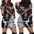 New Zealand Maori Rugby Personalised Hoodie Dress Ta Moko Silver Fern