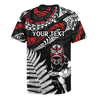 New Zealand Maori Rugby Personalised Rugby Jersey Ta Moko Silver Fern LT7 - Polynesian Pride
