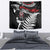 New Zealand Maori Rugby Personalised Tapestry Ta Moko Silver Fern