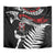 New Zealand Maori Rugby Personalised Tapestry Ta Moko Silver Fern