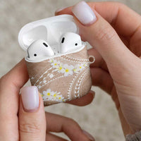 Polynesian Vintage Floral AirPods Case Beige Motifs LT7 - Polynesian Pride