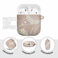 Polynesian Vintage Floral AirPods Case Beige Motifs LT7 - Polynesian Pride