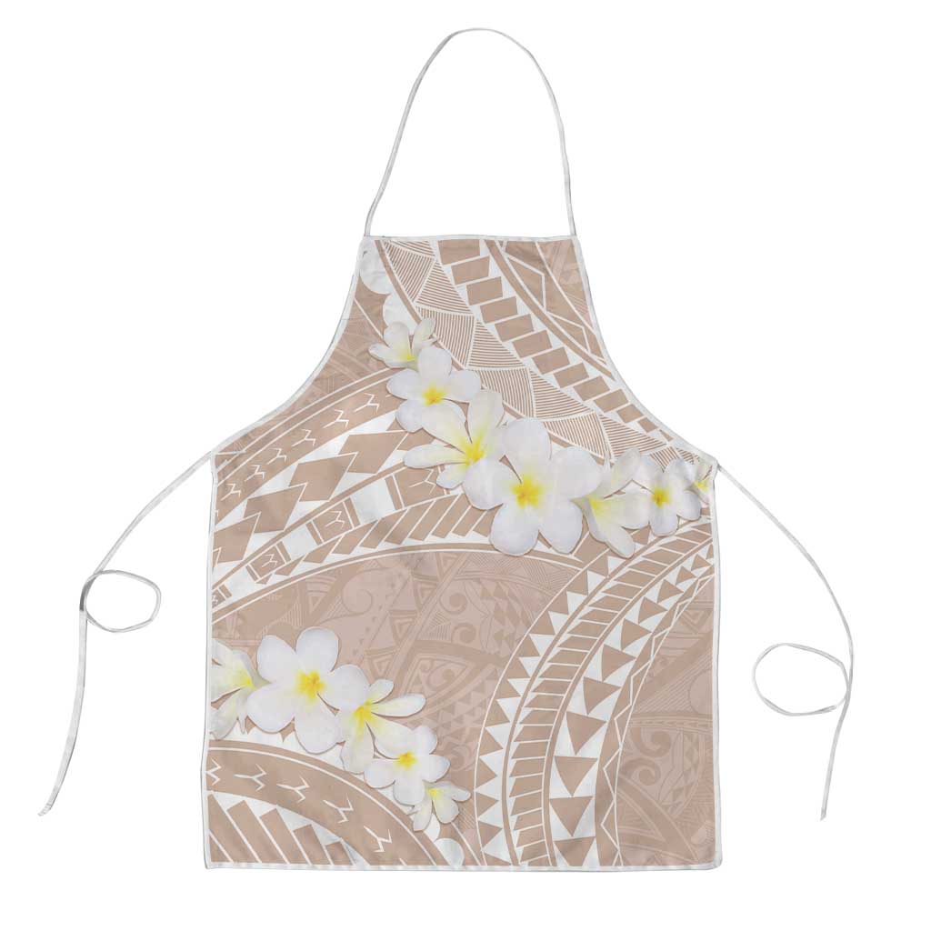 Polynesian Vintage Floral Apron Beige Motifs LT7 Beige - Polynesian Pride