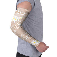 Polynesian Vintage Floral Arm Sleeves Beige Motifs LT7 - Polynesian Pride