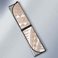 Polynesian Vintage Floral Auto Sun Shade Beige Motifs LT7 - Polynesian Pride