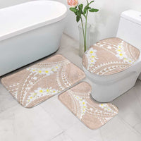 Polynesian Vintage Floral Bathroom Set Beige Motifs LT7 - Polynesian Pride