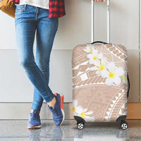 Polynesian Vintage Floral Luggage Cover Beige Motifs LT7 - Polynesian Pride
