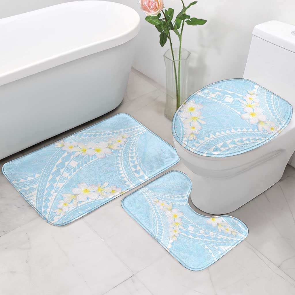 Polynesian Vintage Floral Bathroom Set Azure Motifs LT7 - Polynesian Pride