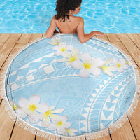 Polynesian Vintage Floral Beach Blanket Azure Motifs LT7 - Polynesian Pride