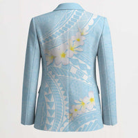 Polynesian Vintage Floral Blazer Azure Motifs LT7 - Polynesian Pride