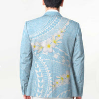 Polynesian Vintage Floral Blazer Azure Motifs LT7 - Polynesian Pride