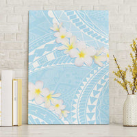 Polynesian Vintage Floral Canvas Wall Art Azure Motifs LT7 Without Frame Azure - Polynesian Pride