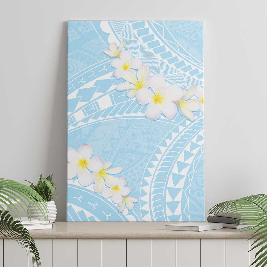 Polynesian Vintage Floral Canvas Wall Art Azure Motifs LT7 - Polynesian Pride