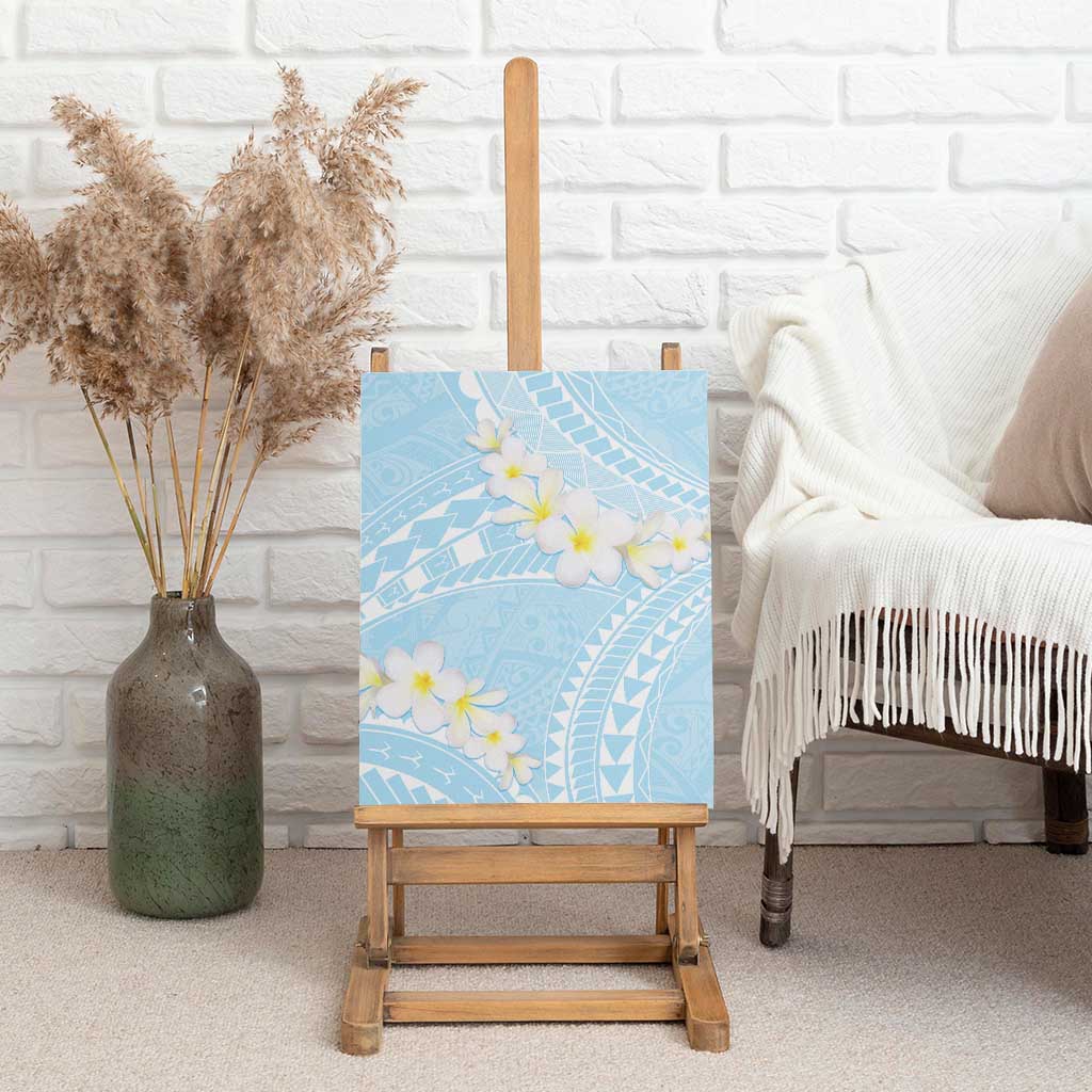 Polynesian Vintage Floral Canvas Wall Art Azure Motifs LT7 - Polynesian Pride