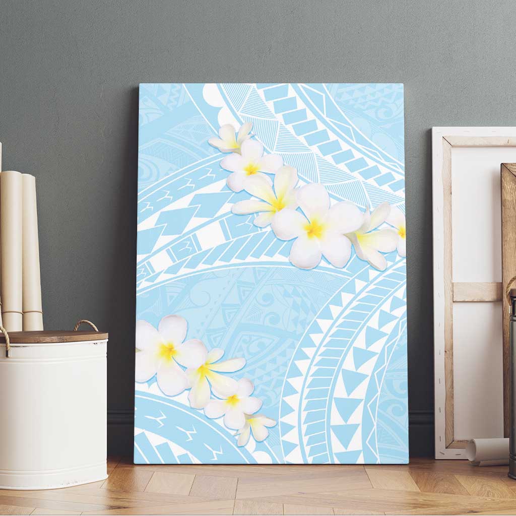 Polynesian Vintage Floral Canvas Wall Art Azure Motifs LT7 - Polynesian Pride