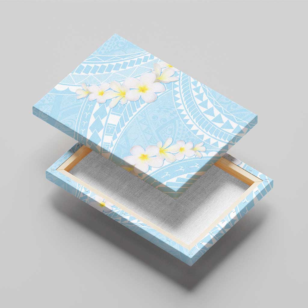 Polynesian Vintage Floral Canvas Wall Art Azure Motifs LT7 - Polynesian Pride