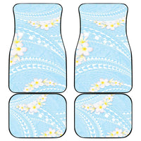 Polynesian Vintage Floral Car Mats Azure Motifs LT7 - Polynesian Pride