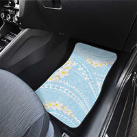 Polynesian Vintage Floral Car Mats Azure Motifs LT7 - Polynesian Pride