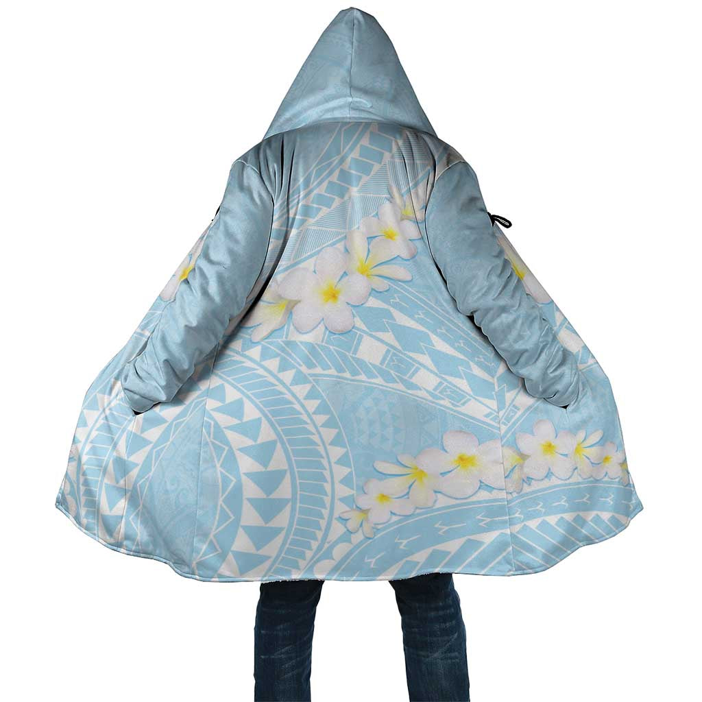Polynesian Vintage Floral Cloak Azure Motifs LT7 Unisex Azure - Polynesian Pride