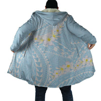 Polynesian Vintage Floral Cloak Azure Motifs LT7 - Polynesian Pride