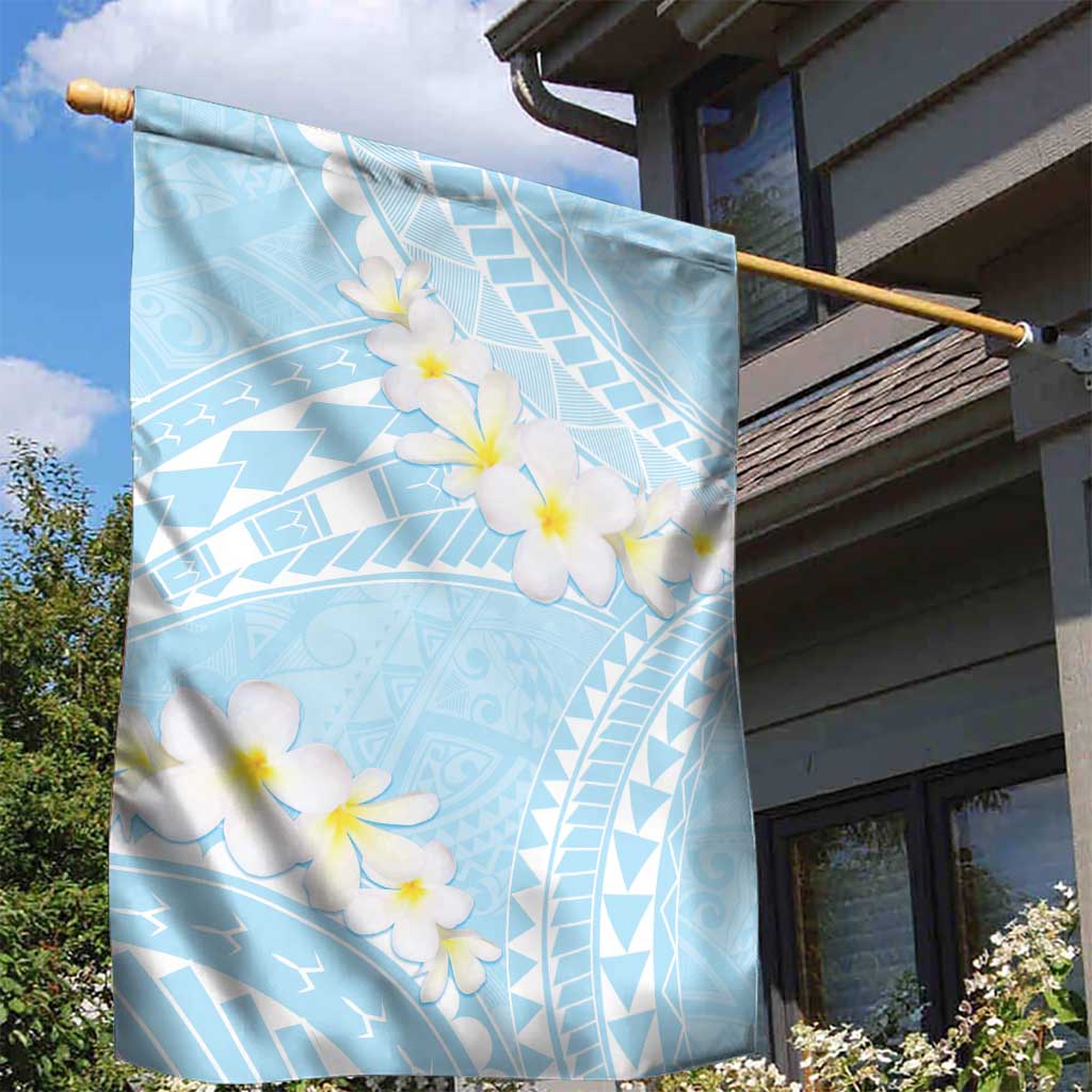 Polynesian Vintage Floral Garden Flag Azure Motifs LT7 - Polynesian Pride