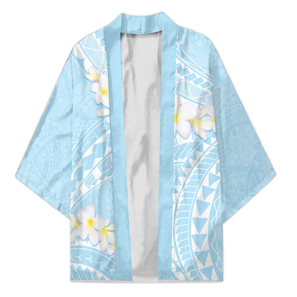 Polynesian Vintage Floral Kimono Azure Motifs LT7 Unisex Azure - Polynesian Pride