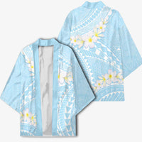 Polynesian Vintage Floral Kimono Azure Motifs LT7 - Polynesian Pride