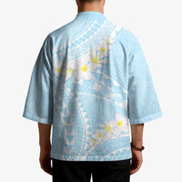 Polynesian Vintage Floral Kimono Azure Motifs LT7 - Polynesian Pride