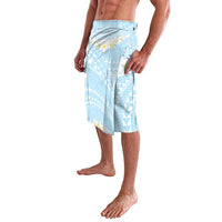 Polynesian Vintage Floral Lavalava Azure Motifs LT7 - Polynesian Pride