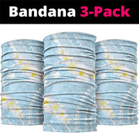 Polynesian Vintage Floral Neck Gaiter Azure Motifs LT7 package One Size: 25*50cm Azure - Polynesian Pride