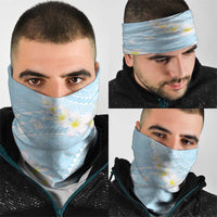 Polynesian Vintage Floral Neck Gaiter Azure Motifs LT7 - Polynesian Pride