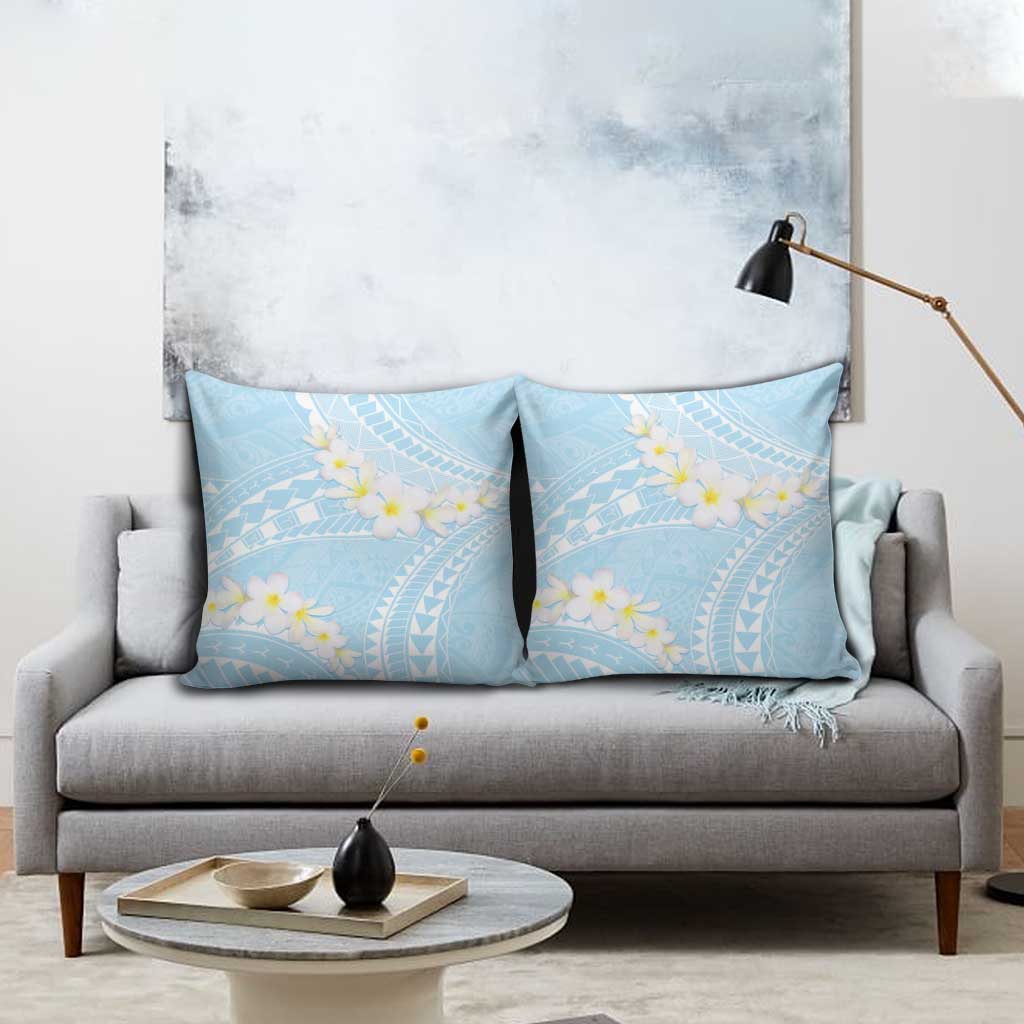 Polynesian Vintage Floral Pillow Cover Azure Motifs LT7 - Polynesian Pride